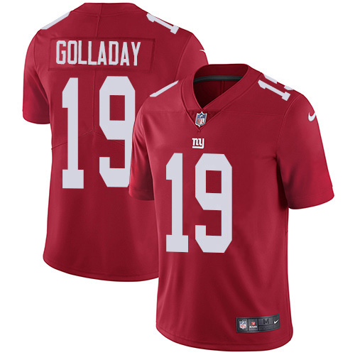 Nike Giants #19 Kenny Golladay Red Alternate Men's Stitched NFL Vapor Untouchable Limited Jersey