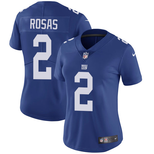 Nike Giants #2 Aldrick Rosas Royal Blue Team Color Women's Stitched NFL Vapor Untouchable Limited Jersey Nike Giants #2 Aldrick Rosas Royal Blue Team Color Women's Stitched NFL Vapor Untouchable Limited Jersey
