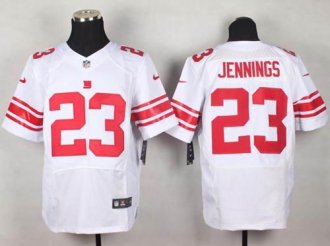 Nike Giants #23 Rashad Jennings White Men's Stitched NFL Elite Jersey