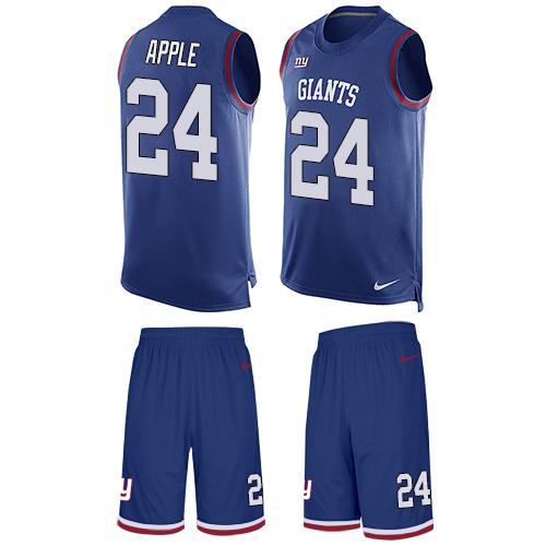 Nike Giants #24 Eli Apple Royal Blue Team Color Men's Stitched NFL Limited Tank Top Suit Jersey Nike Giants #24 Eli Apple Royal Blue Team Color Men's Stitched NFL Limited Tank Top Suit Jersey