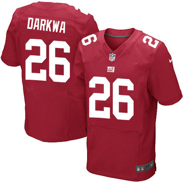 Nike Giants #26 Orleans Darkwa Red Alternate Men's Stitched NFL Elite Jersey Nike Giants #26 Orleans Darkwa Red Alternate Men's Stitched NFL Elite Jersey