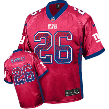 Nike Giants #26 Saquon Barkley Red Alternate Men's Stitched NFL Elite Drift Fashion Jersey Nike Giants #26 Saquon Barkley Red Alternate Men's Stitched NFL Elite Drift Fashion Jersey
