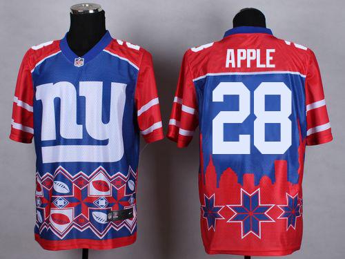 Nike Giants #28 Eli Apple Blue Men's Stitched NFL Elite Noble Fashion Jersey Nike Giants #28 Eli Apple Blue Men's Stitched NFL Elite Noble Fashion Jersey