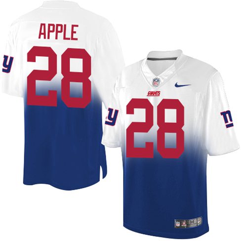Nike Giants #28 Eli Apple Royal Blue White Men's Stitched NFL Elite Fadeaway Fashion Jersey Nike Giants #28 Eli Apple Royal Blue White Men's Stitched NFL Elite Fadeaway Fashion Jersey