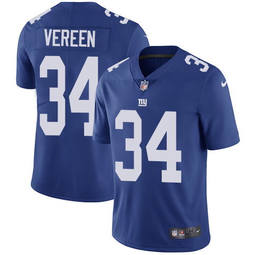 Nike Giants #34 Shane Vereen Royal Blue Team Color Men's Stitched NFL Vapor Untouchable Limited Jersey Nike Giants #34 Shane Vereen Royal Blue Team Color Men's Stitched NFL Vapor Untouchable Limited Jersey