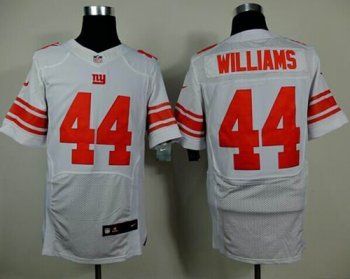 Nike Giants #44 Andre Williams White Men's Stitched NFL Elite Jersey