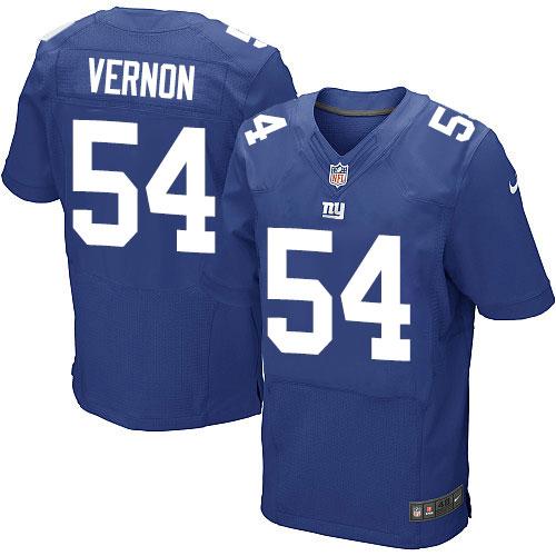 Nike Giants #54 Olivier Vernon Royal Blue Team Color Men's Stitched NFL Elite Jersey Nike Giants #54 Olivier Vernon Royal Blue Team Color Men's Stitched NFL Elite Jersey