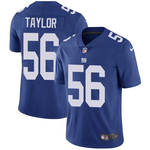 Nike Giants #56 Lawrence Taylor Royal Blue Team Color Men's Stitched NFL Vapor Untouchable Limited Jersey Nike Giants #56 Lawrence Taylor Royal Blue Team Color Men's Stitched NFL Vapor Untouchable Limited Jersey