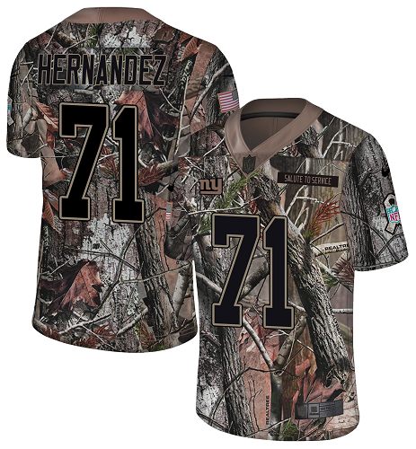 Nike Giants #71 Will Hernandez Camo Men's Stitched NFL Limited Rush Realtree Jersey Nike Giants #71 Will Hernandez Camo Men's Stitched NFL Limited Rush Realtree Jersey