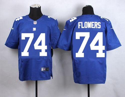 Nike Giants #74 Ereck Flowers Royal Blue Team Color Men's Stitched NFL Elite Jersey Nike Giants #74 Ereck Flowers Royal Blue Team Color Men's Stitched NFL Elite Jersey