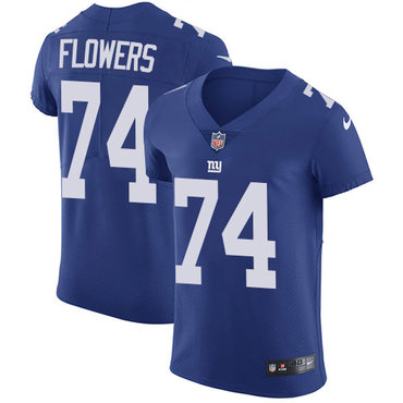 Nike Giants #74 Ereck Flowers Royal Blue Team Color Men's Stitched NFL Vapor Untouchable Elite Jersey Nike Giants #74 Ereck Flowers Royal Blue Team Color Men's Stitched NFL Vapor Untouchable Elite Jersey