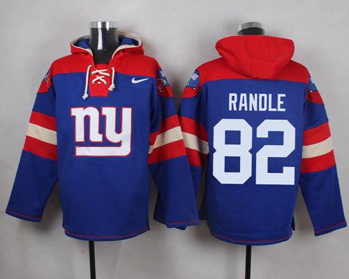 Nike Giants #82 Rueben Randle Royal Blue Player Pullover NFL Hoodie