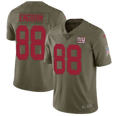 Nike Giants #88 Evan Engram Olive Men's Stitched NFL Limited 2017 Salute to Service Jersey Nike Giants #88 Evan Engram Olive Men's Stitched NFL Limited 2017 Salute to Service Jersey