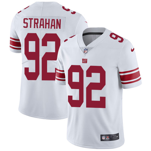Nike Giants #92 Michael Strahan White Men's Stitched NFL Vapor Untouchable Limited Jersey Nike Giants #92 Michael Strahan White Men's Stitched NFL Vapor Untouchable Limited Jersey