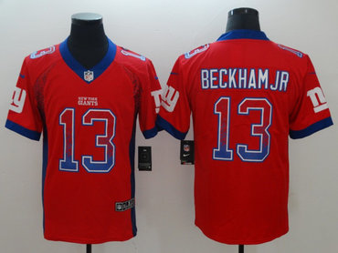 Nike Giants 13 Beckham Jr Red Drift Fashion Limited Jersey Nike Giants 13 Beckham Jr Red Drift Fashion Limited Jersey