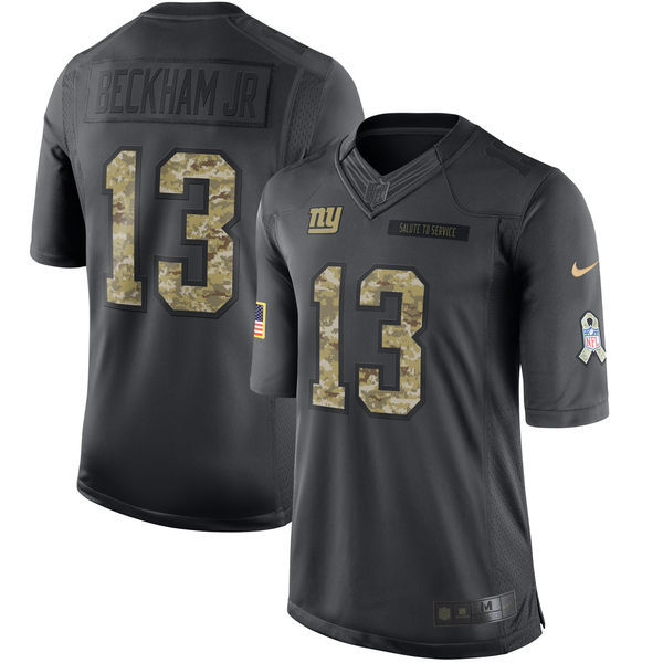 Nike Giants 13 Odell Beckham Jr Anthracite Salute To Service Limited Jersey Nike Giants 13 Odell Beckham Jr Anthracite Salute To Service Limited Jersey