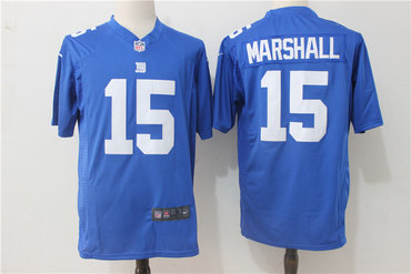 Nike Giants 15 Brandon Marshall Blue Game Jersey Nike Giants 15 Brandon Marshall Blue Game Jersey
