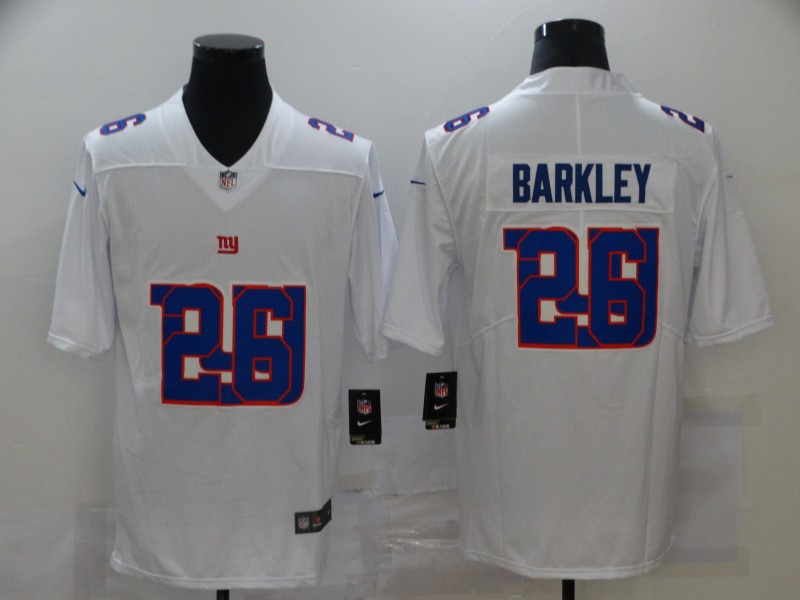 Nike Giants 26 Saquon Barkley White Shadow Logo Limited Jersey Nike Giants 26 Saquon Barkley White Shadow Logo Limited Jersey
