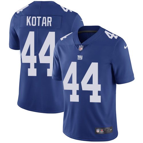 Nike Giants 44 Doug Kotar Blue Vapor Untouchable Limited Jersey Nike Giants 44 Doug Kotar Blue Vapor Untouchable Limited Jersey