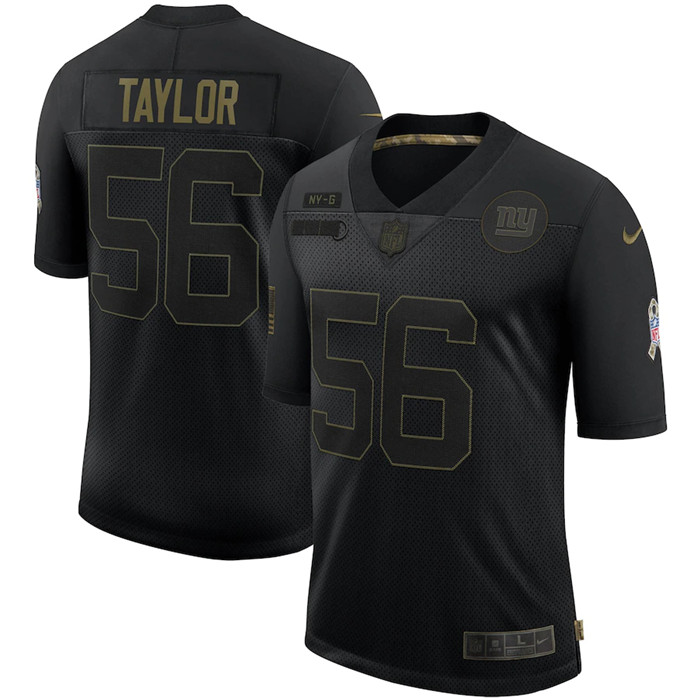 Nike Giants 56 Lawrence Taylor Black 2020 Salute To Service Limited Jersey Nike Giants 56 Lawrence Taylor Black 2020 Salute To Service Limited Jersey
