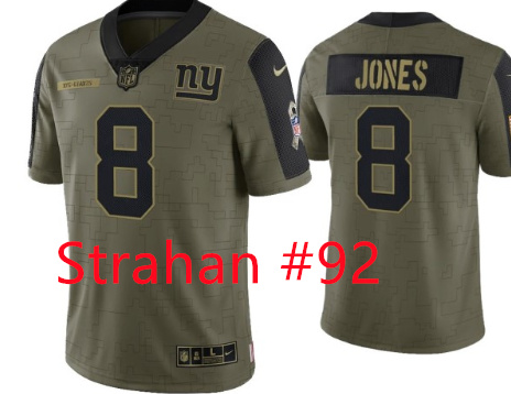 Nike Giants 92 Michael Strahan Olive 2021 Salute To Service Limited Player Jersey Nike Giants 92 Michael Strahan Olive 2021 Salute To Service Limited Player Jersey