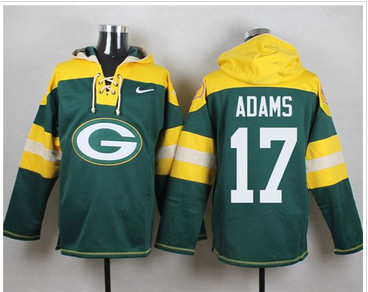 Nike Green Bay Packers #17 Davante Adams Green Player Pullover NFL Hoodie Nike Green Bay Packers #17 Davante Adams Green Player Pullover NFL Hoodie