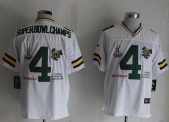 Nike Green Bay Packers #4 Superbowlchamps White NFL Limited Jersey Nike Green Bay Packers #4 Superbowlchamps White NFL Limited Jersey