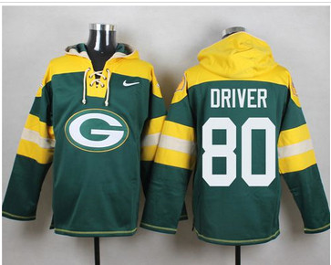Nike Green Bay Packers #80 Donald Driver Green Player Pullover NFL Hoodie Nike Green Bay Packers #80 Donald Driver Green Player Pullover NFL Hoodie