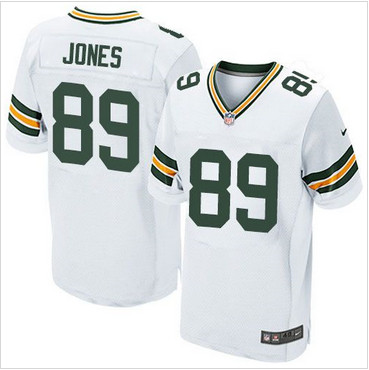 Nike Green Bay Packers #89 James Jones White Men's Stitched NFL Elite Jersey Nike Green Bay Packers #89 James Jones White Men's Stitched NFL Elite Jersey