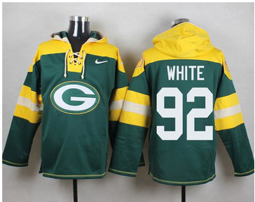 Nike Green Bay Packers #92 Reggie White Green Player Pullover NFL Hoodie Nike Green Bay Packers #92 Reggie White Green Player Pullover NFL Hoodie