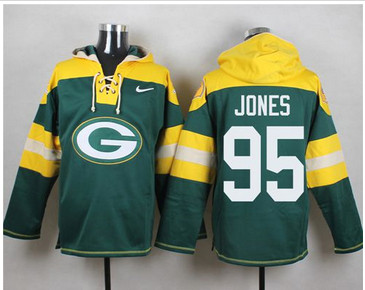 Nike Green Bay Packers #95 Datone Jones Green Player Pullover NFL Hoodie Nike Green Bay Packers #95 Datone Jones Green Player Pullover NFL Hoodie