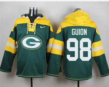 Nike Green Bay Packers #98 Letroy Guion Green Player Pullover NFL Hoodie Nike Green Bay Packers #98 Letroy Guion Green Player Pullover NFL Hoodie