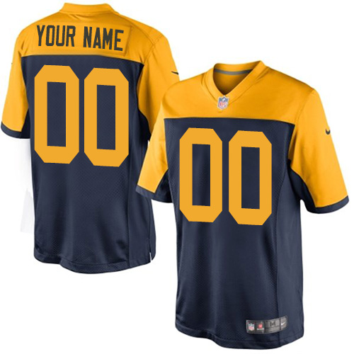 Nike Green Bay Packers Elite Navy Blue Alternate Youth Jersey NFL  Vapor Untouchable Customized jerseys