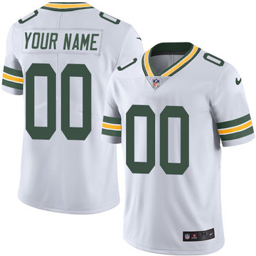 Nike Green Bay Packers Elite White Road Youth Jersey NFL  Vapor Untouchable Customized jerseys