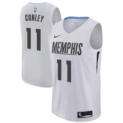 Nike Grizzlies #11 Mike Conley White NBA Swingman City Edition Jersey Nike Grizzlies #11 Mike Conley White NBA Swingman City Edition Jersey