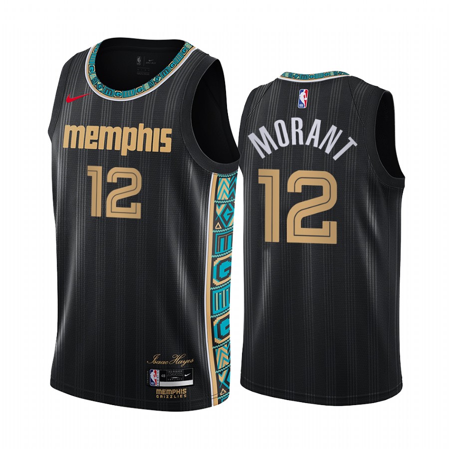 Nike Grizzlies #12 Ja Morant Black NBA Swingman 2020-21 City Edition Jersey Nike Grizzlies #12 Ja Morant Black NBA Swingman 2020-21 City Edition Jersey