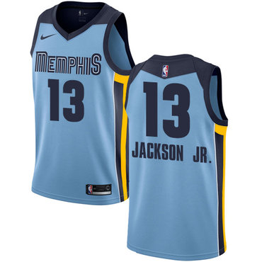 Nike Grizzlies #13 Jaren Jackson Jr. Light Blue NBA Swingman Statement Edition Jersey Nike Grizzlies #13 Jaren Jackson Jr. Light Blue NBA Swingman Statement Edition Jersey