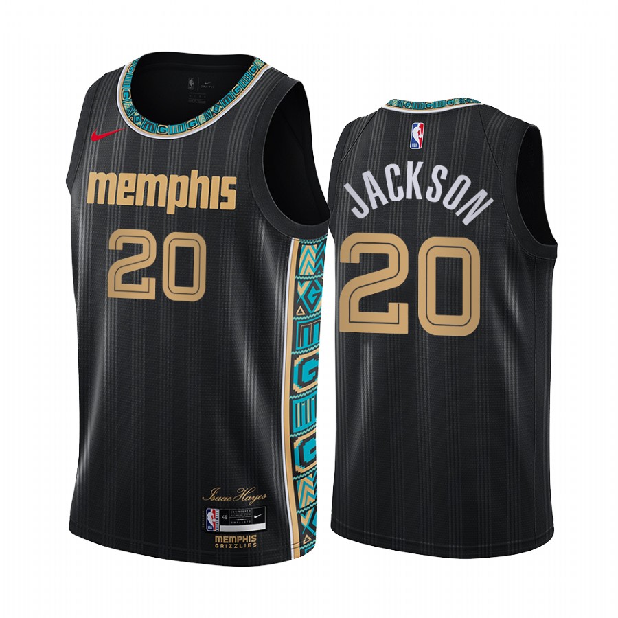 Nike Grizzlies #20 Josh Jackson Black NBA Swingman 2020-21 City Edition Jersey Nike Grizzlies #20 Josh Jackson Black NBA Swingman 2020-21 City Edition Jersey