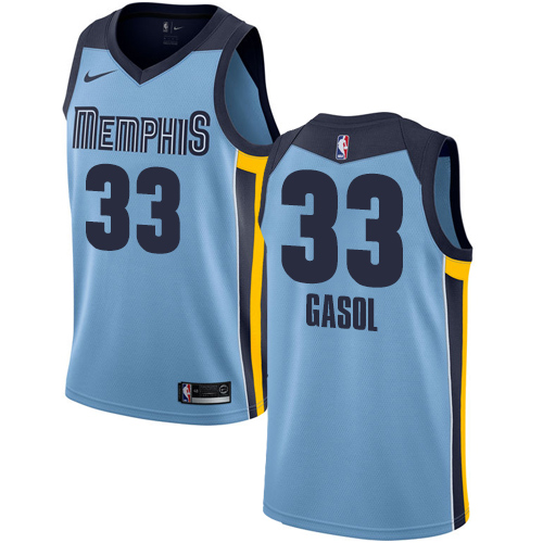 Nike Grizzlies #33 Marc Gasol Light Blue NBA Swingman Statement Edition Jersey Nike Grizzlies #33 Marc Gasol Light Blue NBA Swingman Statement Edition Jersey