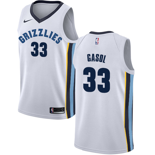 Nike Grizzlies #33 Marc Gasol White NBA Swingman Association Edition Jersey Nike Grizzlies #33 Marc Gasol White NBA Swingman Association Edition Jersey