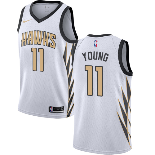 Nike Hawks #11 Trae Young White NBA Swingman City Edition 2018 19 Jersey Nike Hawks #11 Trae Young White NBA Swingman City Edition 2018 19 Jersey