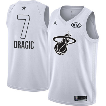 Nike Heat #7 Goran Dragic White Youth NBA Jordan Swingman 2018 All-Star Game Jersey Nike Heat #7 Goran Dragic White Youth NBA Jordan Swingman 2018 All-Star Game Jersey