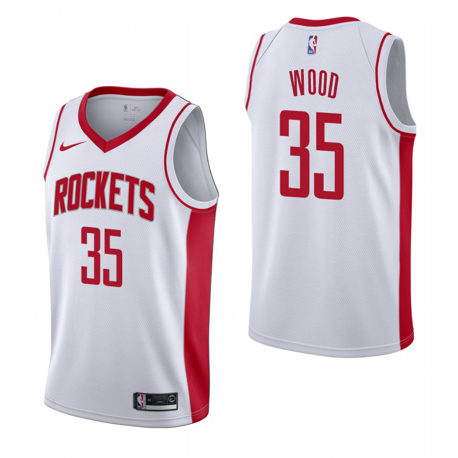 Nike Houston Rockets #35 Christian Wood Men's 2019-20 Association Edition White Stitched NBA Jersey Nike Houston Rockets #35 Christian Wood Men's 2019-20 Association Edition White Stitched NBA Jersey