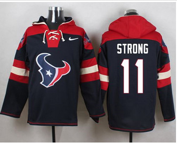 Nike Houston Texans #11 Jaelen Strong Navy Blue Player Pullover NFL Hoodie Nike Houston Texans #11 Jaelen Strong Navy Blue Player Pullover NFL Hoodie
