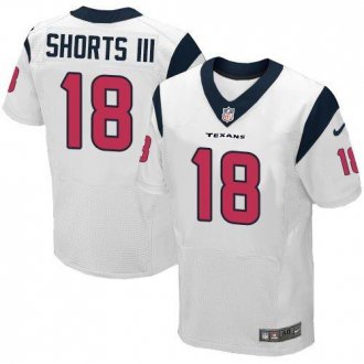 Nike Houston Texans #18 Cecil Shorts III White Men's Stitched NFL Elite Jersey Nike Houston Texans #18 Cecil Shorts III White Men's Stitched NFL Elite Jersey