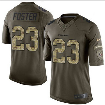Nike Houston Texans #23 Arian Foster Green Men's Stitched NFL Limited Salute to Service Jersey Nike Houston Texans #23 Arian Foster Green Men's Stitched NFL Limited Salute to Service Jersey