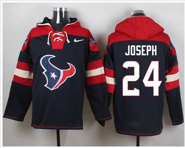 Nike Houston Texans #24 Johnathan Joseph Navy Blue Player Pullover NFL Hoodie Nike Houston Texans #24 Johnathan Joseph Navy Blue Player Pullover NFL Hoodie