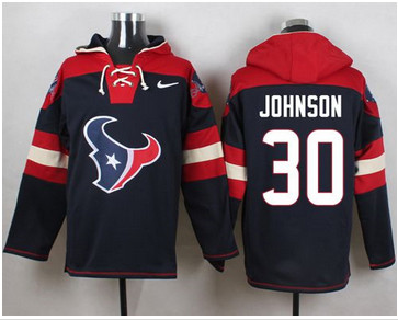 Nike Houston Texans #30 Kevin Johnson Navy Blue Player Pullover NFL Hoodie Nike Houston Texans #30 Kevin Johnson Navy Blue Player Pullover NFL Hoodie