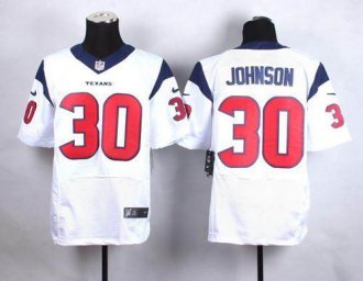 Nike Houston Texans #30 Kevin Johnson White Men's Stitched NFL Elite Jersey Nike Houston Texans #30 Kevin Johnson White Men's Stitched NFL Elite Jersey