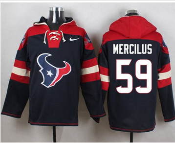 Nike Houston Texans #59 Whitney Mercilus Navy Blue Player Pullover NFL Hoodie Nike Houston Texans #59 Whitney Mercilus Navy Blue Player Pullover NFL Hoodie